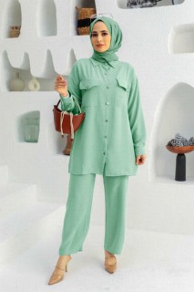 Cloth set - فستان بدلة لون النعناع 100340869 - Turkey