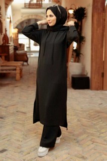 Cloth set - Black Hijab Suit Dress 100340544 - Turkey