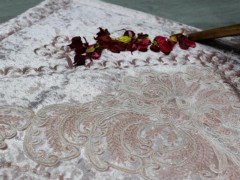 Dowry Land Gülfem 8 Person Table Cloth Set Cream Silver 100331751