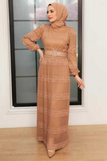 Daily Dress - Biscuit-Hijab-Kleid 100341507 - Turkey