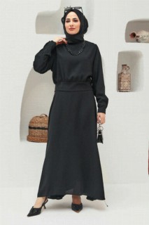 Black Hijab Suit Dress 100340457