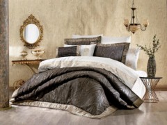 Bedding -  طقم غطاء لحاف 9 قطع أسود ذهبي 100332032 - Turkey