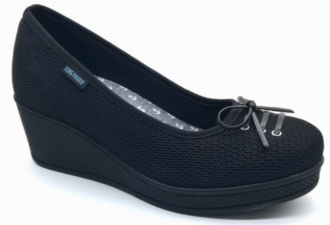 Sneakers & Sports -  أسود - حذاء نسائي ، قماش 100325254 - Turkey