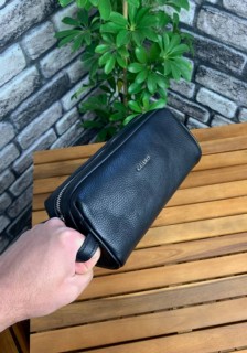 Handbags - حقيبة يد جلدية سوداء من جارد للجنسين 100346046 - Turkey