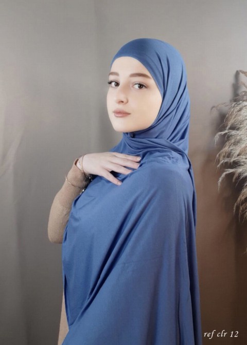 Woman Hijab & Scarf - Jersey Premium - Bluelagoon - Turkey
