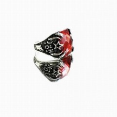 Silver Rings 925 - Gendarmerie Special Operations Red Stone Silver Ring 100347694 - Turkey