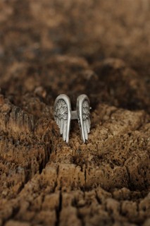 Silver Rings 925 - Adjustable Wing Design Men's Ring 100319197 - Turkey