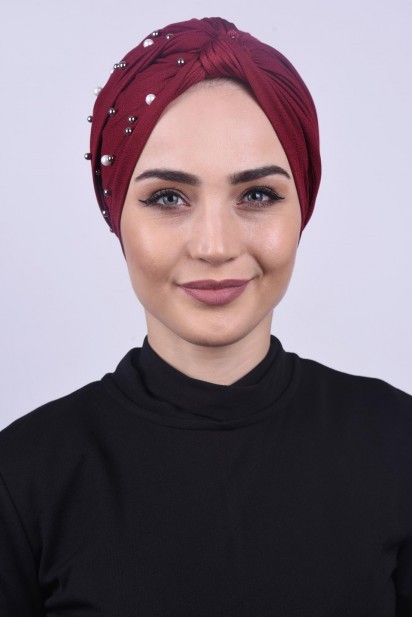 Pearly Wrap Bonnet Claret Red 100284981