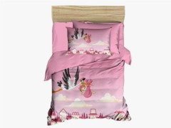 Baby Duvet Cover  - Digital gedrucktes 3D-Bettwäsche-Set für Babys Happy Baby Pink 100258496 - Turkey