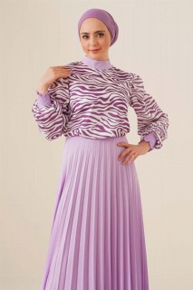 Women's Zebra Patterned Side Tie Suit 100342662