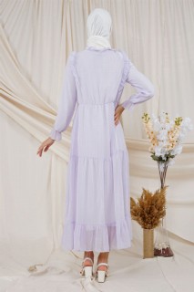 Women's Frill Detailed Chiffon Dress 100326118