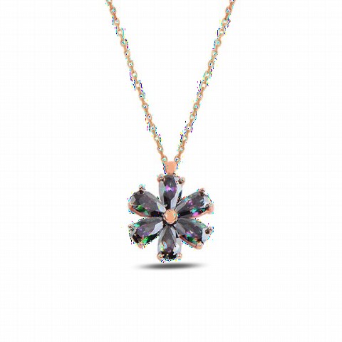 Jewelry & Watches - Mystic Topaz Stone Women's Sterling Silver Necklace 100347492 - Turkey