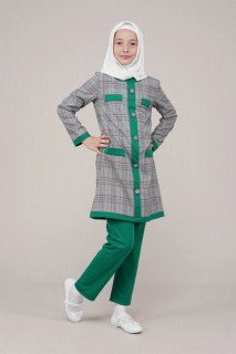 Junior Check Patterned Top and Bottom Set 100325670