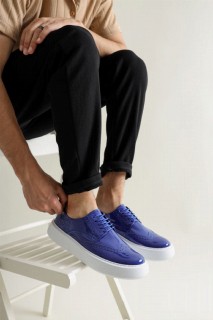Patent Leather Men's Shoes NAVY BLUE 100342119