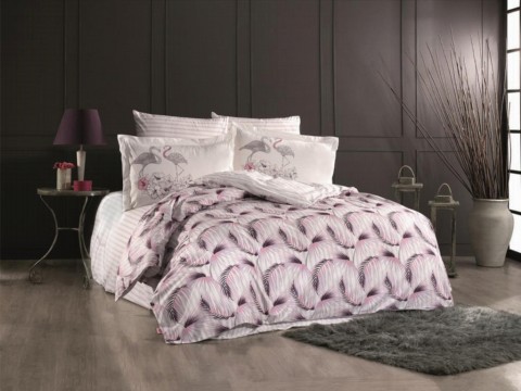 Bed Covers - Dowry Land Sevilla 9 Pieces Duvet Cover Set Mink 100332066 - Turkey