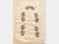 Others Item - Blue Daisy Embroidered Satin Prayer Rug 100280219 - Turkey