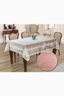 Knitted Panel Pattern Rectangle Table Cloth Sultan Powder 100259273