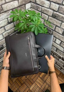 Guard Brown Leather Special Edition Laptop and Briefcase 100345549