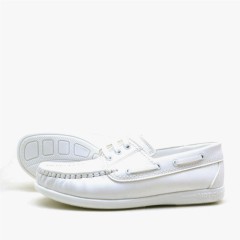 Feniks White Lace-up Young Boys' Sailor Shoes 100278686