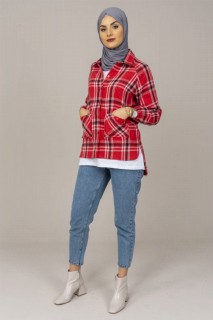 Woman - Women's Checked Lumberjack Shirt 100325612 - Turkey
