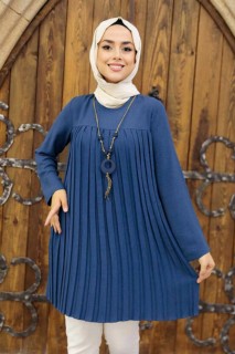 Petrol Blue Hijab Tunic 100341626