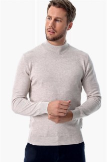 Men's Bone Dynamic Fit Basic Half Fisherman Knitwear Sweater 100345074