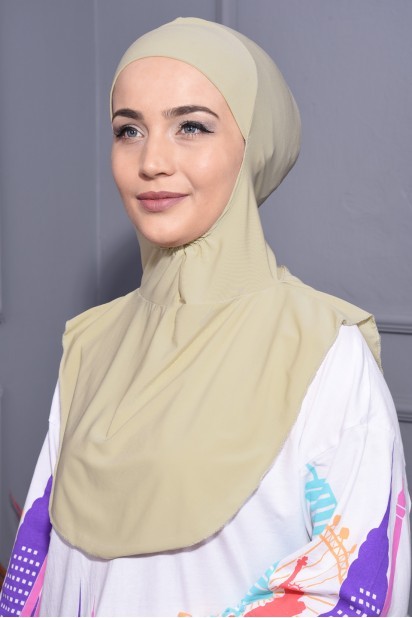 Woman Bonnet & Hijab - یقه گردن حجاب بژ - Turkey