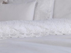 French Lace Wave Dowry Duvet Cover Set Powder 100331895