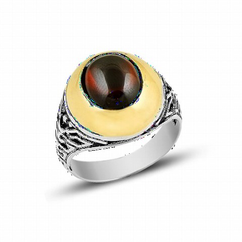 Onyx Stone Rings - خاتم فضة بحجر العقيق اليماني 100349314 - Turkey