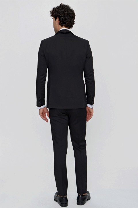 Men's Black Korean Imported Collar Tuxedo 100351000