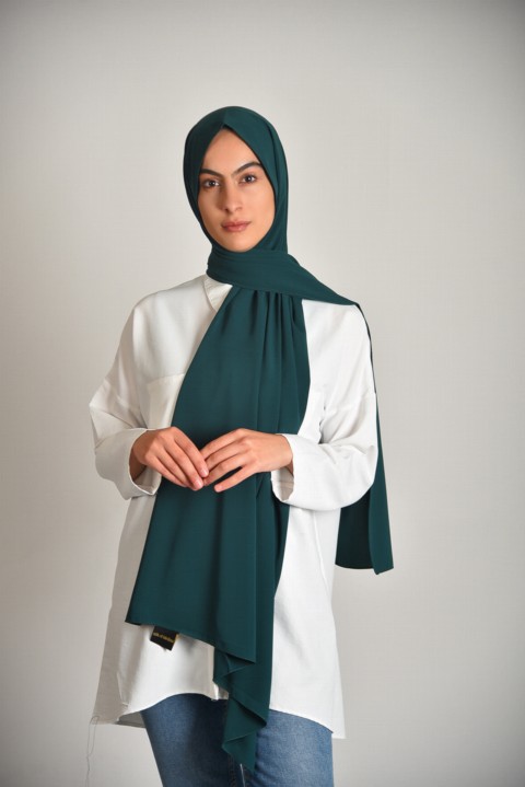 Woman Bonnet & Hijab - Châle soie de médine Couleur Persil - Turkey