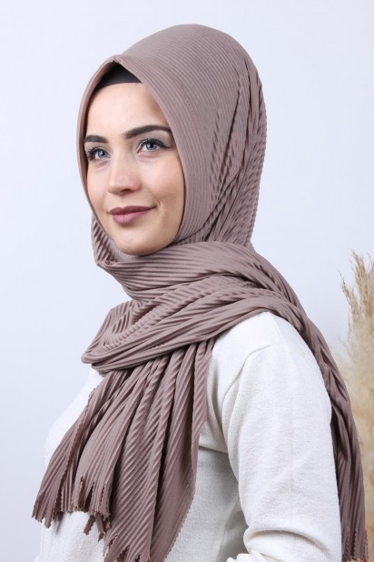 Pleated Hijab Shawl Mink 100282914