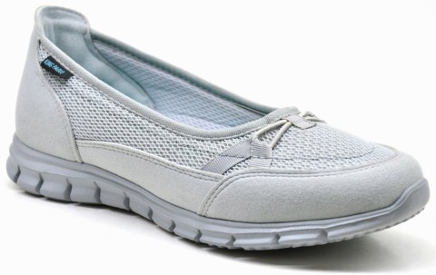 Sneakers & Sports -  رمادي فاتح - حذاء نسائي ، قماش 100325243 - Turkey