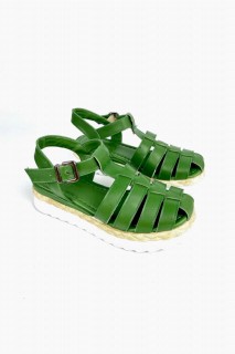 Lonela Green Padding Sandals 100344388