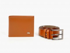 Dowry Products - Avangarde Silver Wallet Belt Set of 2 Brown 100259295 - Turkey