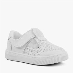 Babies - Bheem Genuine Leather White Baby Sneaker Sandals 100352456 - Turkey