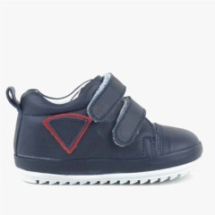 Shoes - Scrat Chaussures de bébé First Step en cuir véritable bleu marine 100278863 - Turkey