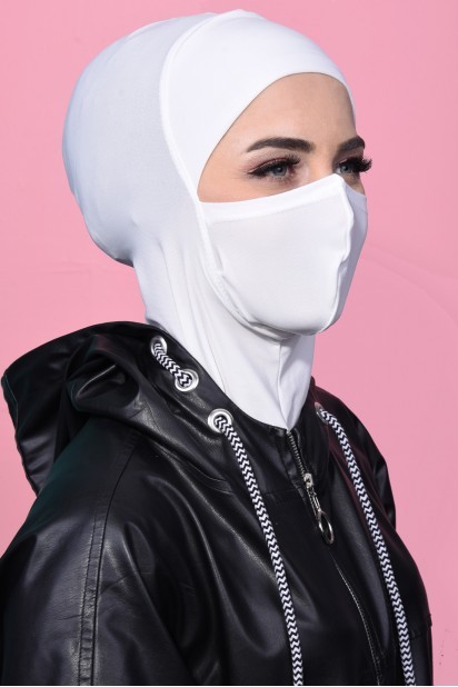 Masked Sport Hijab Ecru 100285361