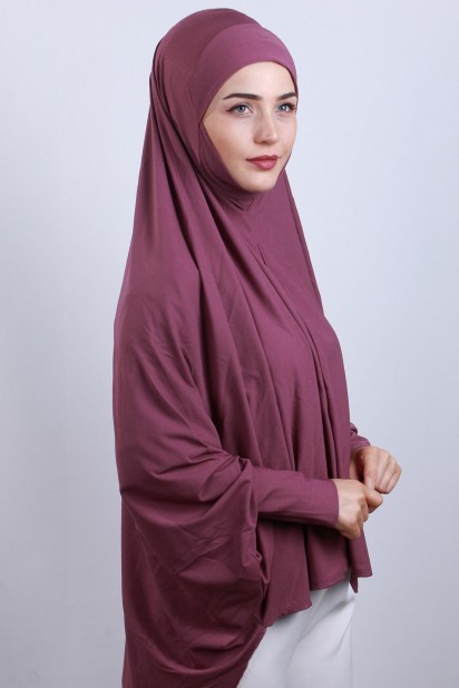 5XL Veiled Hijab Dark Rose 100285103