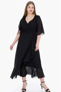 Woman - لباس بلند شیفون سایز بزرگ 100276190 - Turkey