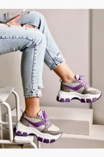 Jadira Gray Lilac Sneakers 100344220