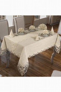 Hanzade Table Cloth 26 Pieces Cream 100258510