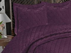 Lisbon Quilted Double Bedspread Purple 100330332