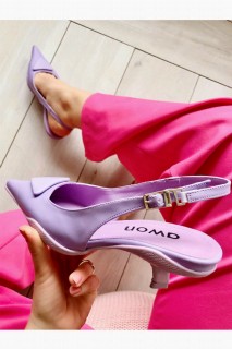 Heels & Courts - Chiara Lilac Heeled Shoes 100344262 - Turkey