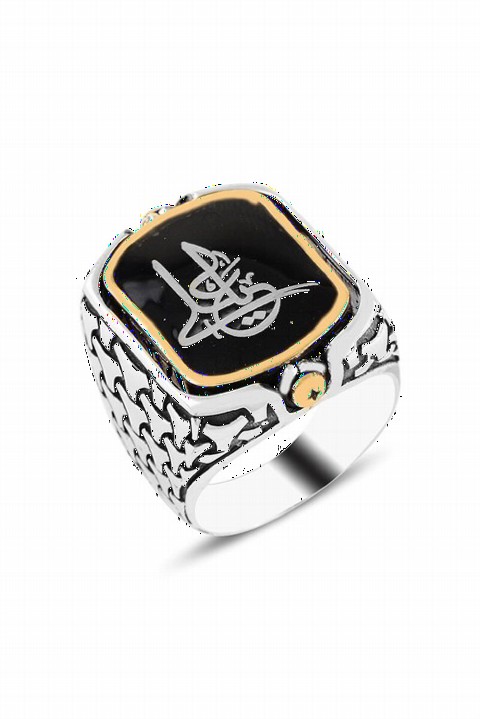 mix - Personalized Double Sided Engraved Picture Silver Ring 100346581 - Turkey