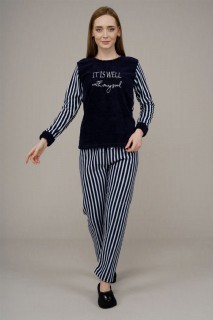 Lingerie & Pajamas - Women's Line Detailed Pajamas Set 100325396 - Turkey