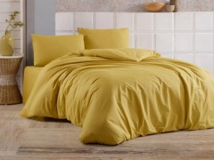 Home Product - Dowry Land Almond Double Duvet Cover Set Mustard 100329854 - Turkey