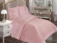 Dowry set - Deep Dobby Yarn Dyed Double Duvet Cover Set Anthracite 100331405 - Turkey
