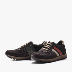 Rakerplus Zipped Brown Genuine Leather Shoes Boys Sports School 100278801