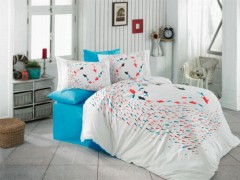 Home Product - Delfina Double Duvet Cover Set Turquoise 100260211 - Turkey